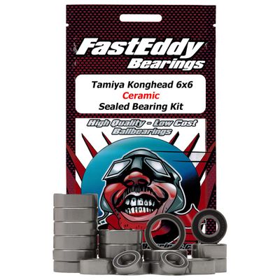 FastEddy Bearings Compatible with Tamiya Konghead 6x6 (G6-01) Ceramic Sealed Bearing Kit