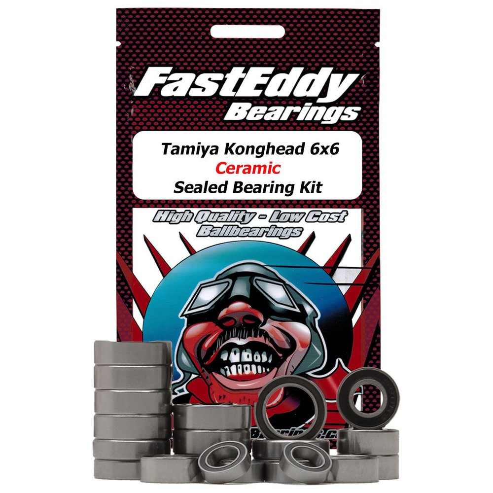 FastEddy Bearings Compatible with Tamiya Konghead 6x6 (G6-01) Ceramic Sealed Bearing Kit