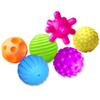 ROHSCE Sensory Balls for Kids 6pcs Textured Multi Ball Set for Toddlers Multicolor and Bright Handing Catching Balls BPA-Free Soft Stress Relief Toys view 1