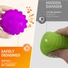 ROHSCE Sensory Balls for Kids 6pcs Textured Multi Ball Set for Toddlers Multicolor and Bright Handing Catching Balls BPA-Free Soft Stress Relief Toys view 2