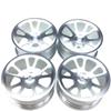 LAFEINA 4PCS 52mm Aluminum Alloy Wheels 7 Spokes Rims for 1/10 RC On-Road Car & Drift Car HSP Sakura HPI Kyosho Tamiya (Silver) view 1