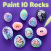 Creativity for Kids Glow in The Dark Rock Painting Kit | Paint & Decorate 10 Rocks with Vibrant Colors & Glow Accents | DIY Rock Painting Kit for Kids | Fun Arts & Crafts (Ages 6+) view 3
