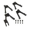Atomik Alloy Shock Tower - RC Car Replacement Part for Axial SCX10 II - Hardened, Durable Billet 6061 Aluminum, Chassis Upgrade Part AX31380 - Black view 1