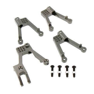 Atomik Alloy Shock Tower - RC Car Replacement Part for Axial SCX10 II - Hardened, Durable Billet 6061 Aluminum, Chassis Upgrade Part AX31380 - Grey
