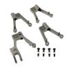 Atomik Alloy Shock Tower - RC Car Replacement Part for Axial SCX10 II - Hardened, Durable Billet 6061 Aluminum, Chassis Upgrade Part AX31380 - Grey view 1