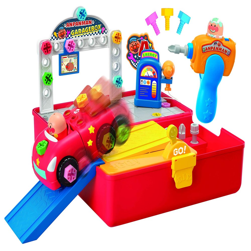 Anpanman Kumitate DIY! Screw Screw Garage Box