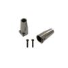 Atomik RC Axial SCX10 II Alloy Rear Hub Carrier, Gun Metal RC - Replaces AX31383 view 1