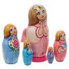 Golden Cockerel Perfect Angel Matryoshka 5pc./6" Angel with Wings Nesting Doll view 2