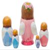 Golden Cockerel Perfect Angel Matryoshka 5pc./6" Angel with Wings Nesting Doll view 4