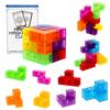 DASDAX Magic 3D Puzzle Cubes, Set of 7 Multi Shapes Magnetic Blocks with 54 Guide Cards, Intelligence Developing and Stress Relief Fidget Toys view 1