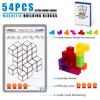 DASDAX Magic 3D Puzzle Cubes, Set of 7 Multi Shapes Magnetic Blocks with 54 Guide Cards, Intelligence Developing and Stress Relief Fidget Toys view 4
