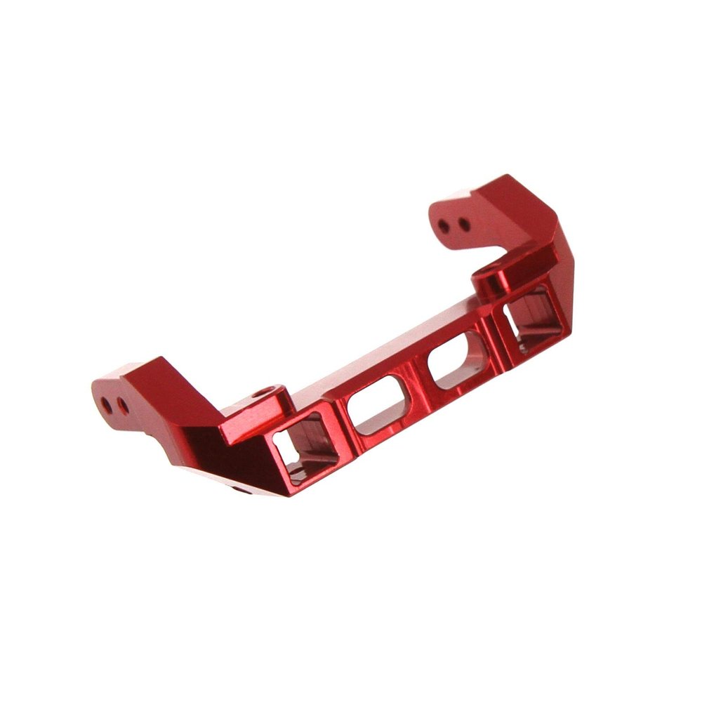 Atomik RC TRX-4 Alloy Rear Bumper Mount, Red - Replaces 8237 - Compatible with Traxxas