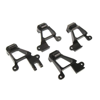 Atomik Alloy Shock Tower Set - RC Car Replacement for Traxxas TRX-4 - Hardened, Durable Billet 6061 Aluminum, Chassis Upgrade Part 8216 - Black