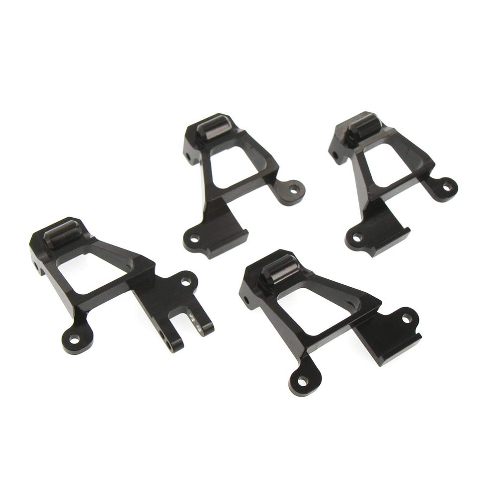 Atomik Alloy Shock Tower Set - RC Car Replacement for Traxxas TRX-4 - Hardened, Durable Billet 6061 Aluminum, Chassis Upgrade Part 8216 - Black