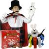 BrilliantMagic Kids Magician Role Play Set Contains Magic Top Hat Magic Wand Rabbit Puppet Color Ribbons Gloves(Model:BMM006) (L) view 1