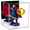Better Display Cases Clear Acrylic Figure Display Case for Figurine Miniature Doll Bobblehead , Doll Stands with Mirror,Display Box for Figures,DIM:10.5" L x 10.5" W x 14.5" H.(A087-MB-TT) view 1