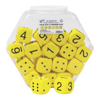 Koplow Games Math Dice, 2 Inch, Set of 36