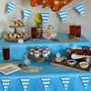 230 Feet Oktoberfest Bavarian Pennant Banner - Hanging Check Flag German Themed Party Decoration view 3