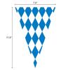 230 Feet Oktoberfest Bavarian Pennant Banner - Hanging Check Flag German Themed Party Decoration view 4