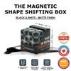 Shashibo Shape Shifting Box - Award-Winning STEM Fidget Toy with Ultra Strong Magnets - Puzzle Cube Transforms Into 100+ Shapes, Perfect Sensory Gift for Kids, Teens, and Adults (Black & White) view 2