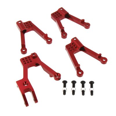 Atomik Alloy Shock Tower - RC Car Replacement Part for Axial SCX10 II - Hardened Billet 6061 Aluminum, Chassis Upgrade Part AX31380 - Red