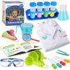 UNGLINGA Kids Science Experiment Kit with Lab Coat Scientist Costume Dress Up and Role Play Toys Gift for Boys Girls Kids Christmas Birthday Party view 1