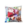 Anixl Merry Christmas LED Light Up Glowing Santa Claus Pillow Case view 1