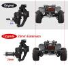 4-Pack HobbyPark RC Wheel Spacers 12mm Hex Drive Hubs Combiner Coupler Aluminum 25mm Offset Extension for 1/10 RC Crawler Car Parts (Black) view 2