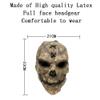 GOODKSSOP Unisex Retro Old Scary Skull Halloween Mask Cosplay Horrible Head Full Face Latex Helmet Creepy Costume Prop for Carnival Themed Party view 2
