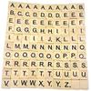 Anixl Toys Pack Wooden Scrabble Tiles Colorful Letters Numbers for Crafts Alphabet view 1