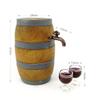 EatingBiting 1:12 Doll Mini House Christmas House Miniature Furniture Beer Barrel Cask Beer Keg Beer Mug 3Pcs Set (1 Beer Barrel & 2 Cup) Photography Props House Ornaments view 3