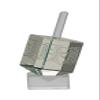 Crystal Pale Green Dreidel - Collectible - Etched Hebrew Letters-by Copa Judqaica view 1