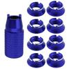 HobbyPark RC Control Transmitter Switch Nuts (8) & Wrench for Futaba JR Walkera Flysky Remote Controller (Blue) view 1