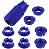 HobbyPark RC Control Transmitter Switch Nuts (8) & Wrench for Futaba JR Walkera Flysky Remote Controller (Blue) view 3