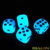 Bescon Two Tone Glowing Dice D6 16mm 12pcs Set of ICY Rocks, 16mm Six Sided Die (12) Block of Glowing Dice view 4