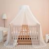 Baby Bed Canopy with Adjustable Clip-on Stand Baby Crib Cot Net Tent Hanging Dome Curtain Netting See Through Mesh Bed Cover Net Stand Rod view 1