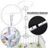 Baby Bed Canopy with Adjustable Clip-on Stand Baby Crib Cot Net Tent Hanging Dome Curtain Netting See Through Mesh Bed Cover Net Stand Rod view 4