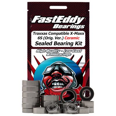FastEddy Bearings Compatible with Traxxas X-Maxx 6S (Original Version) Ceramic Sealed Bearing Kit