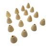 30pcs Irregular Wood Cone Beads Wooden Pyramid Beads for Making Bracelet Necklace Handmade DIY Beading Crafts Accessory (Cone 30pcs) view 1