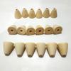 30pcs Irregular Wood Cone Beads Wooden Pyramid Beads for Making Bracelet Necklace Handmade DIY Beading Crafts Accessory (Cone 30pcs) view 3