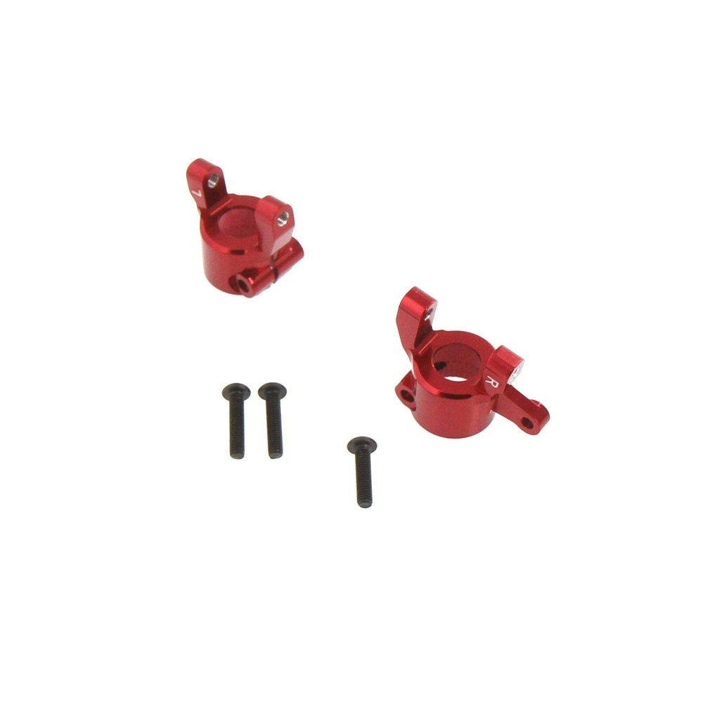 Atomik Alloy Front C-Hub - RC Car Replacement for Axial SCX10 II - Hardened, Durable Billet 6061 Aluminum, Front Chassis Upgrade AX31382 - Red