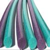 Solid Core Extra Long 60" Swim Noodles 6 Pack Deluxe Solid Core Foam Noodles (Green Purple) view 3