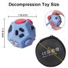 UOOEFUN Small Fidget Toys,12 Sided Fidget Toys,Mini Cube Toys Relief Stress,Autism and Anxiety Depression Anti for Kids Adults Improve Focus (Grey) view 2