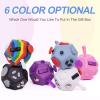 UOOEFUN Small Fidget Toys,12 Sided Fidget Toys,Mini Cube Toys Relief Stress,Autism and Anxiety Depression Anti for Kids Adults Improve Focus (Grey) view 4
