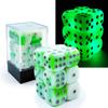 Bescon Two Tone Glowing Dice D6 16mm 12pcs Set Luminous Jade, 16mm Six Sided Die (12) Block of Glowing Dice view 1