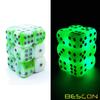 Bescon Two Tone Glowing Dice D6 16mm 12pcs Set Luminous Jade, 16mm Six Sided Die (12) Block of Glowing Dice view 3