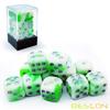 Bescon Two Tone Glowing Dice D6 16mm 12pcs Set Luminous Jade, 16mm Six Sided Die (12) Block of Glowing Dice view 4