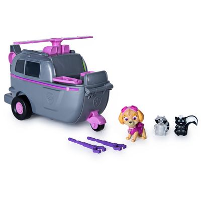Paw Patrol, Skyes Ride N Rescue, 2-in-1 Transforming Playset and Helicopter, for Kids Aged 3 and Up