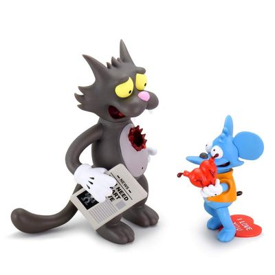 Kidrobot The Simpsons Itchy & Scratchy Medium Vinyl Figures