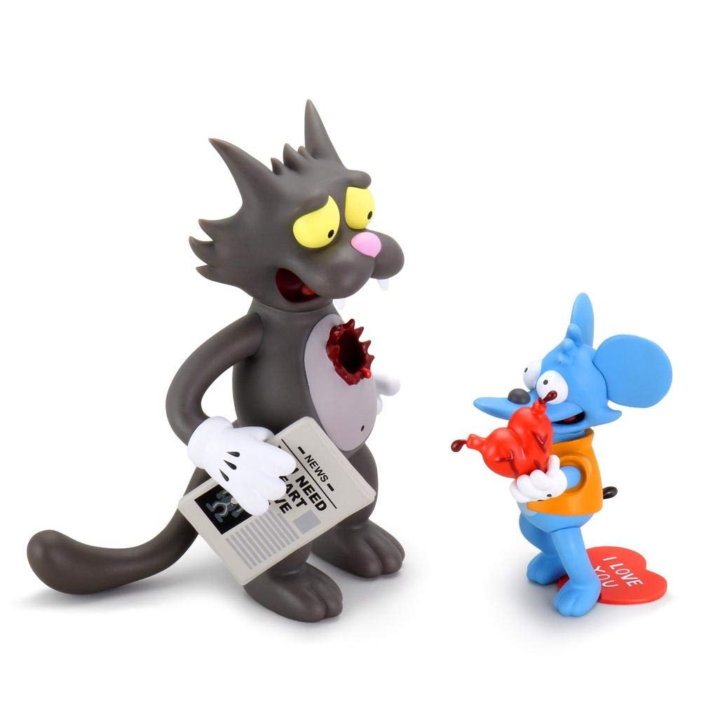 Kidrobot The Simpsons Itchy & Scratchy Medium Vinyl Figures